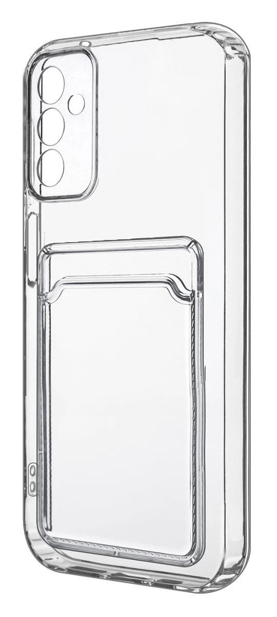 Накладка силиконовая для Samsung Galaxy A34 с картхолдером, Прозрачная