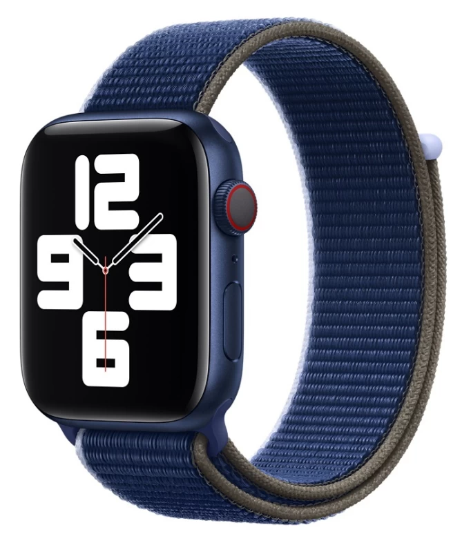Ремешок для Apple Watch 42/44/45 мм нейлоновый, тёмно-синий
