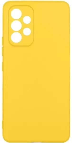 Накладка Silicone Case Logo для Samsung Galaxy A13, Жёлтая