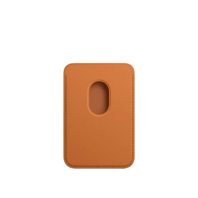 Чехол-бумажник Leather Wallet MagSafe для iPhone, Golden Brown