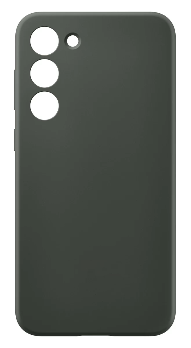 Чехол Silicone Case Logo для Samsung Galaxy S23 Plus, Тёмно-зелёный