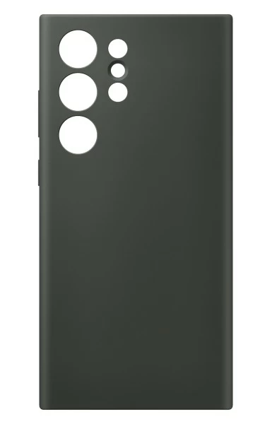 Чехол Silicone Case Logo для Samsung Galaxy S24 Ultra, Тёмно-зелёный