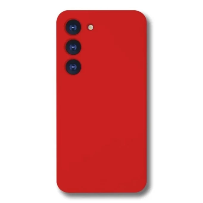 Накладка Silicone Case Logo для Samsung Galaxy S23, Красная