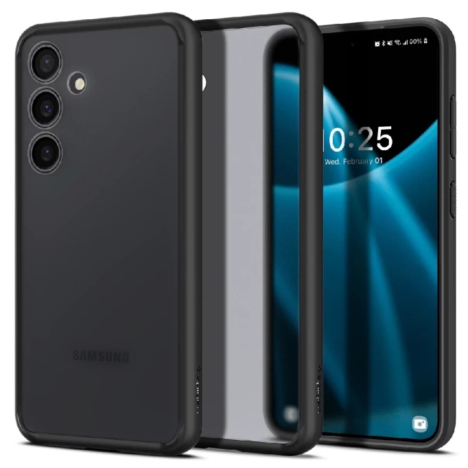 Накладка Spigen Ultra Hybrid для Samsung Galaxy S24, Frost Black (ACS07353)