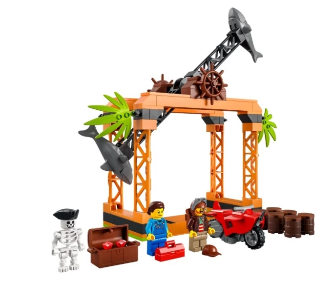 Конструктор LEGO City Stuntz Испытание трюков "Атака акул" 60342
