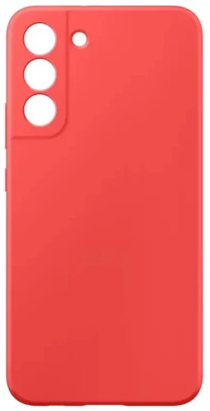 Накладка Silicone Case Logo для Samsung Galaxy S22, Красная