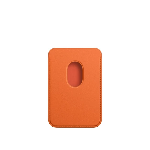 Чехол-бумажник Leather Wallet MagSafe для iPhone, Orange