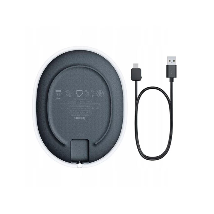 Беспроводное зарядное устройство Baseus Jelly wireless charger 15W, Чёрное (WXGD-01)