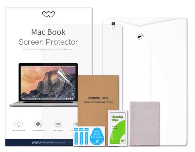 Защитная плёнка Wiwu для Apple Macbook Air 13.6 (2022), Прозрачная