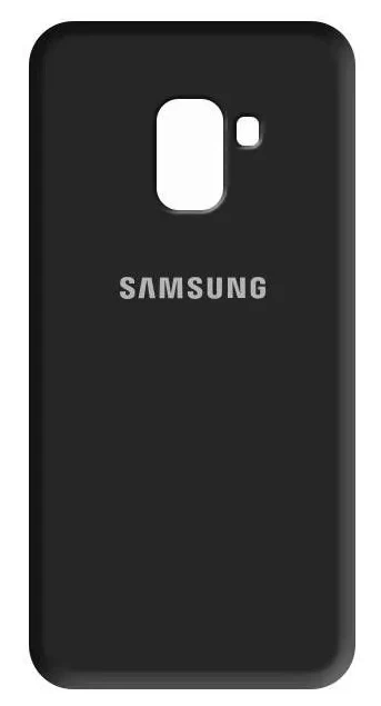 Накладка для Samsung Galaxy J6 Silicone Cover (2018), Чёрная