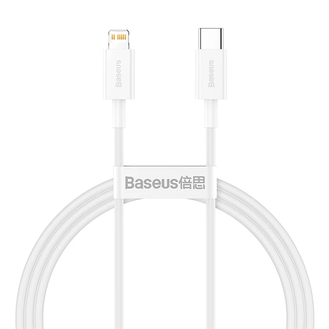 Кабель Baseus Superior Series Fast Charging Data Cable Type-C to iP PD 20W 2m, Белый (CATLYS-C02)
