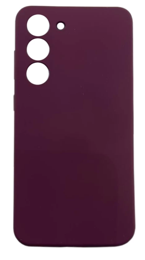 Накладка Silicone Case Logo для Samsung Galaxy S23, Винная