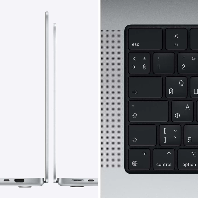 Apple MacBook Pro 16" (2021) 512Gb Silver (MK1E3) (M1 Pro 10C CPU, 16 ГБ, 512 ГB SSD, Touch ID)