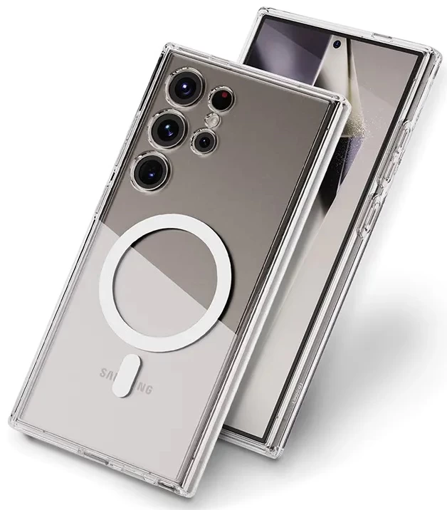 Накладка Clear Case with MagSafe для Samsung Galaxy S24 Ultra, Прозрачная