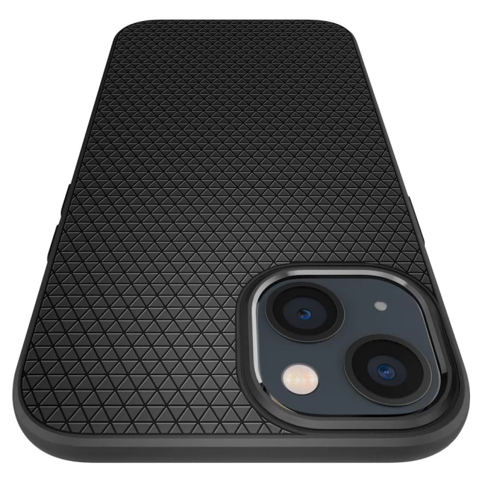 Накладка Spigen Liquid Air для iPhone 13, Матовый чёрный (ACS03519)