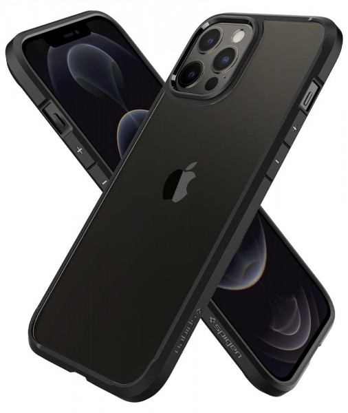 Чехол Spigen Ultra Hybrid для iPhone 12 Pro Max, Матовый чёрный (ACS01619)